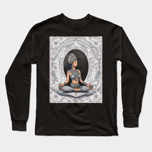 Iyengar Yoga Long Sleeve T-Shirt by animegirlnft